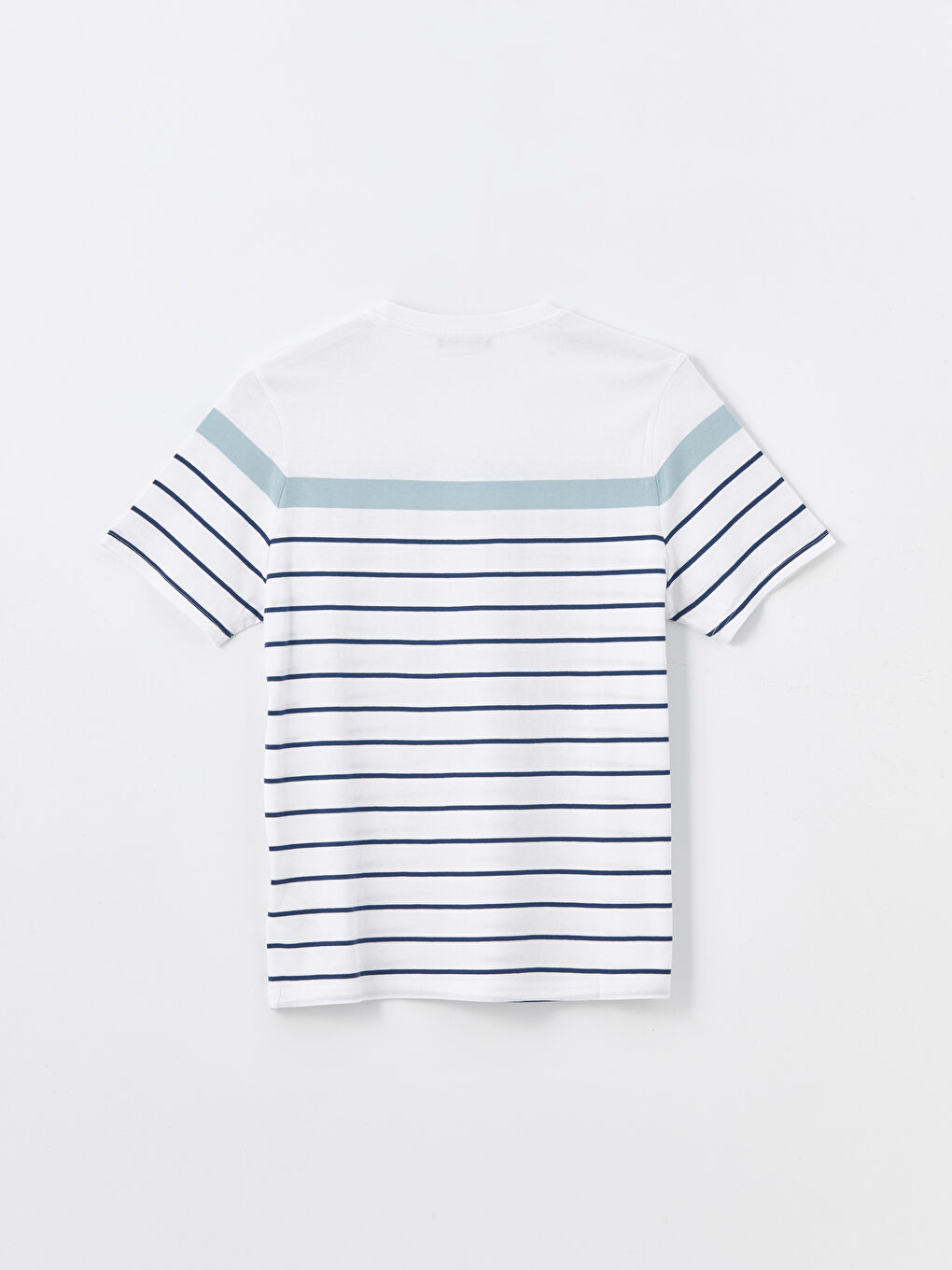 Crew Neck Striped Structured Men's T-Shirt-6