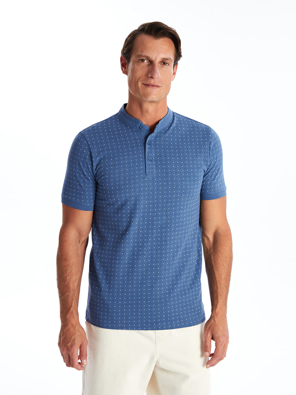 Grandad Collar Short Sleeve Men's T-Shirt