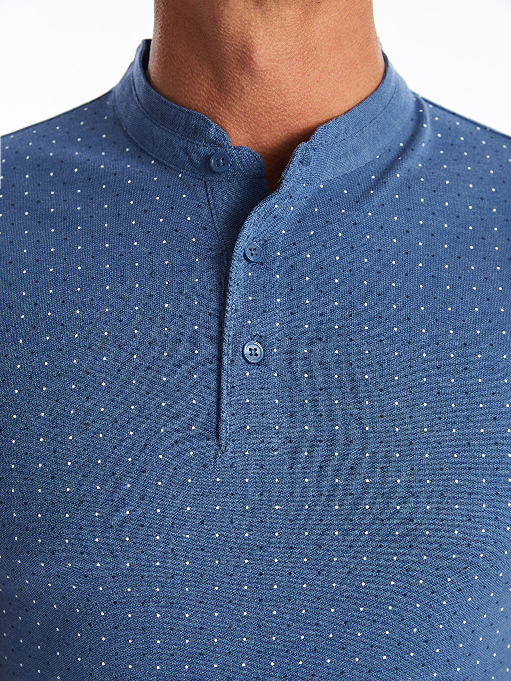 Grandad Collar Short Sleeve Men's T-Shirt-3