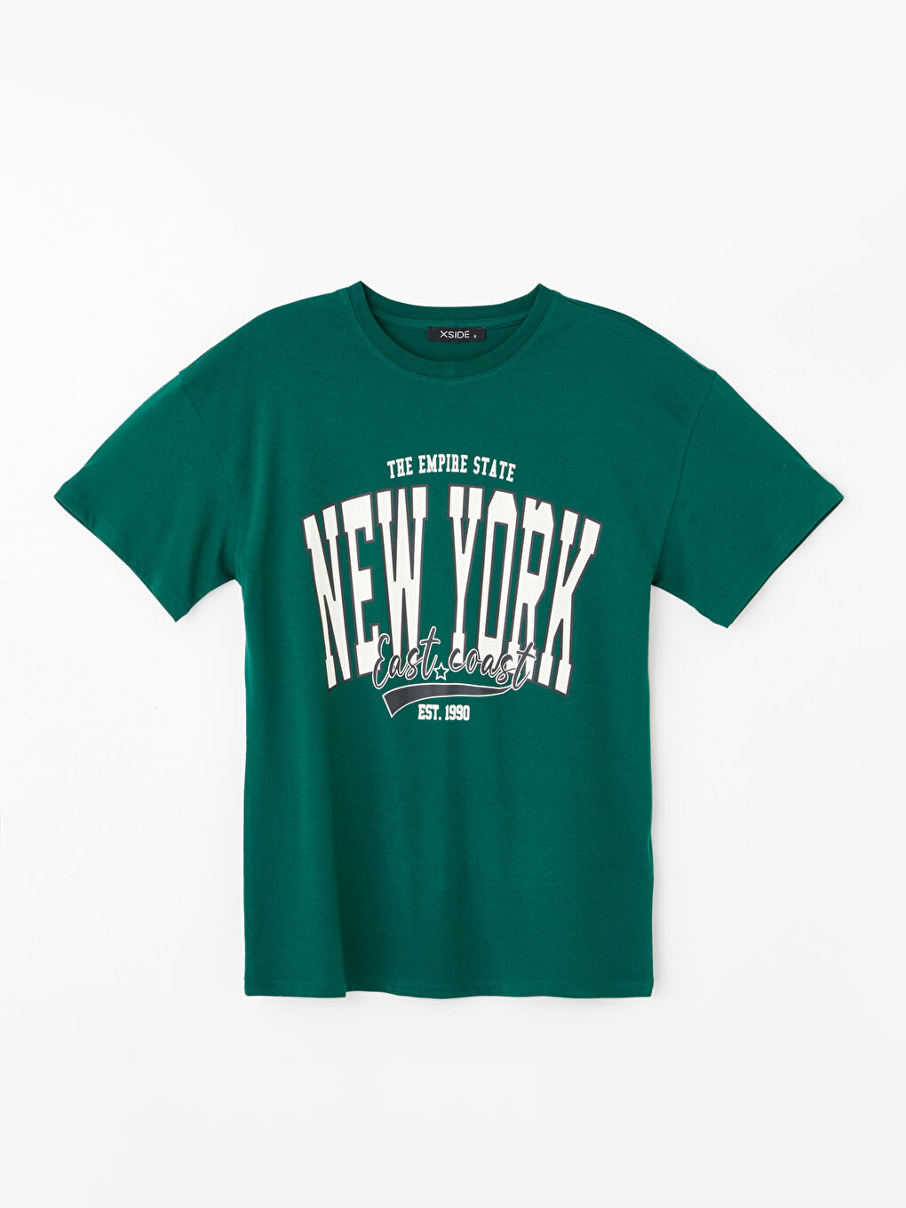 XSIDE Rundhalsausschnitt Bedrucktes Kurzarm T-Shirt für Damen -W46618Z8-VYX