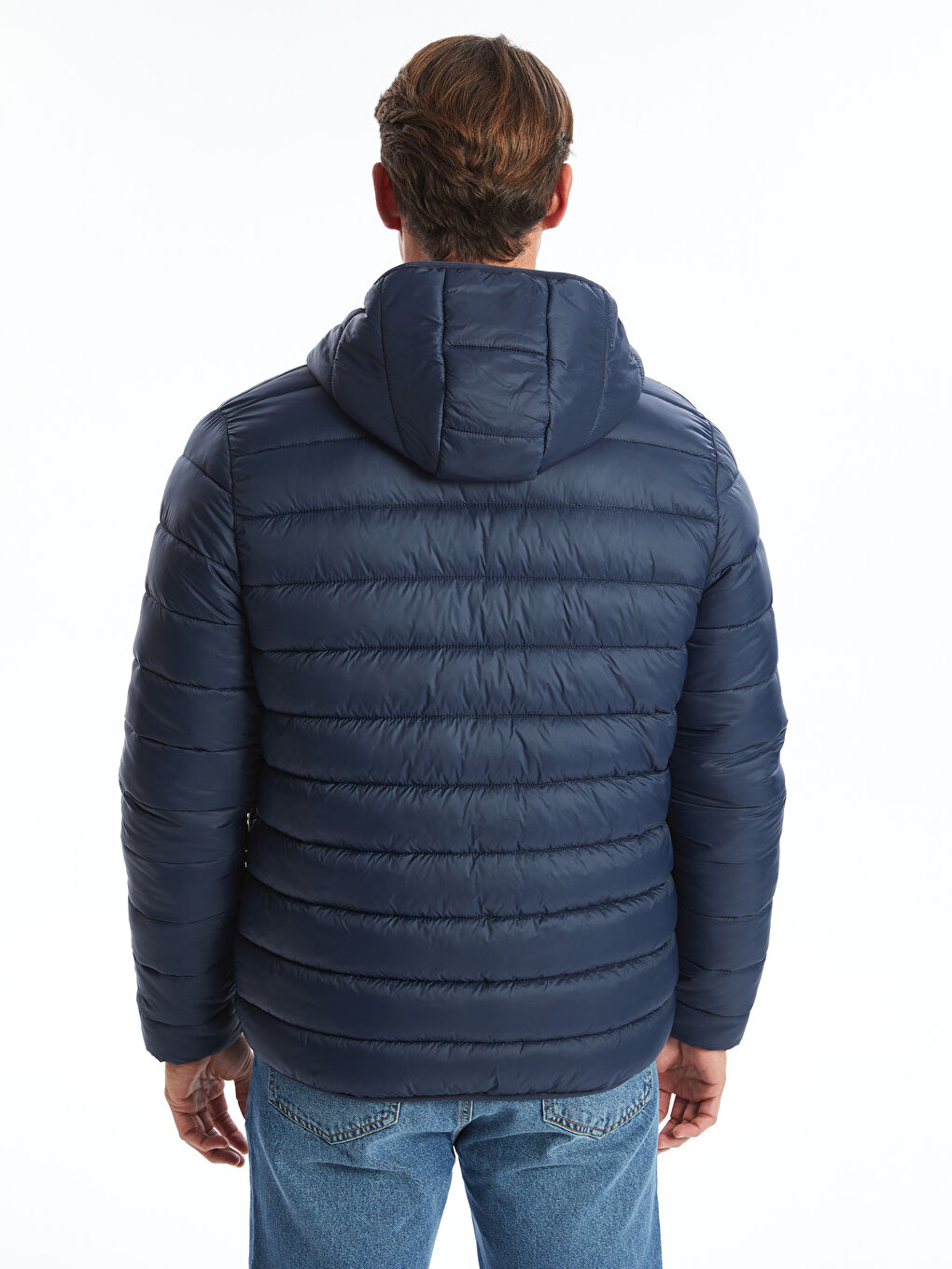 Standard Fit Hooded Men's Puffer Coat-4