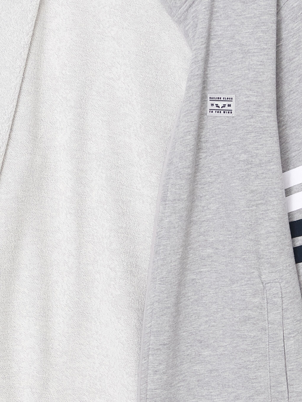 كنزة رياضية بسحاب بياقة قمعية وكم طويل للرجال-5