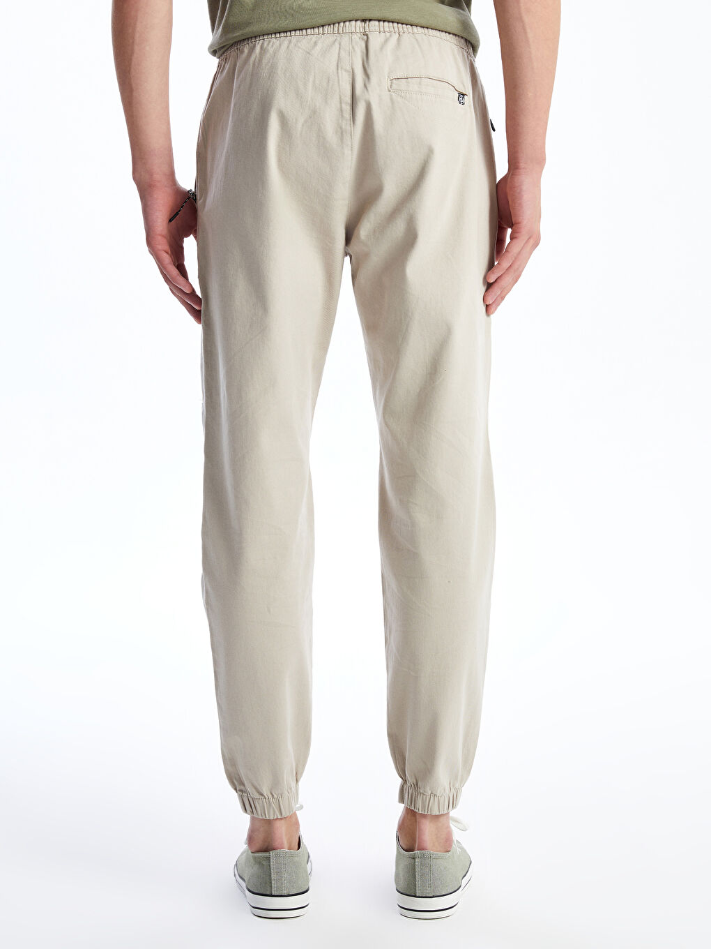 XSIDE Bej Standart Kalıp Gabardin Erkek Jogger Pantolon - 3