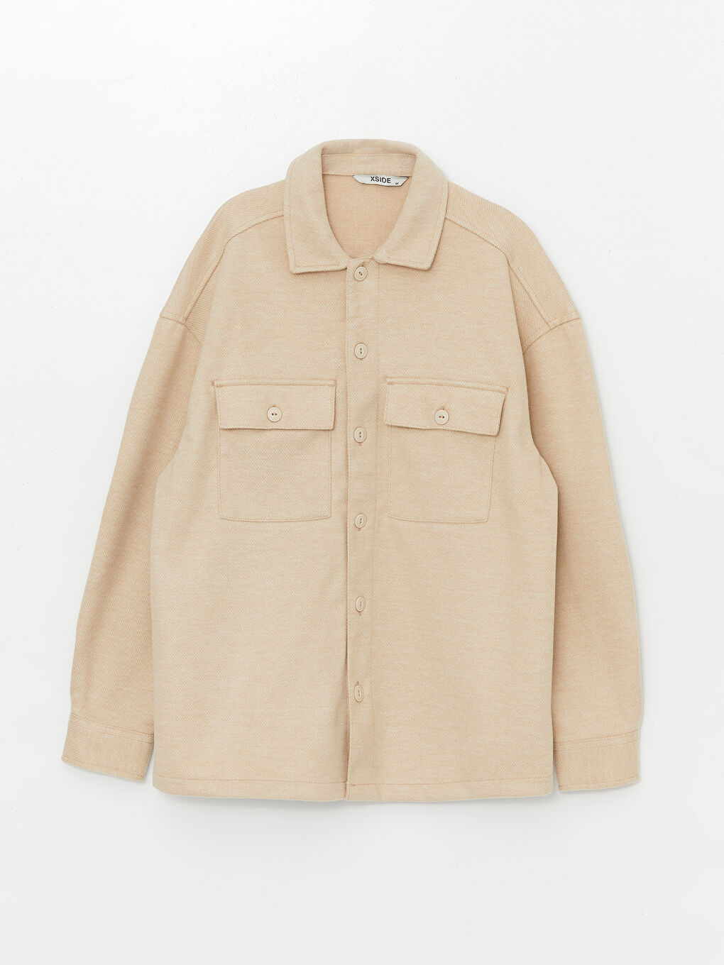 თავისუფალი ჭრის გრძელმკლავიანი მამაკაცის პერანგის ჟაკეტი-4