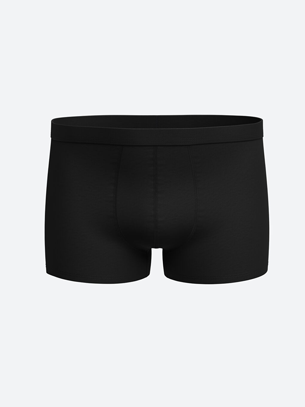 Siyah Standart Kalıp Pamuklu Esnek Erkek Boxer