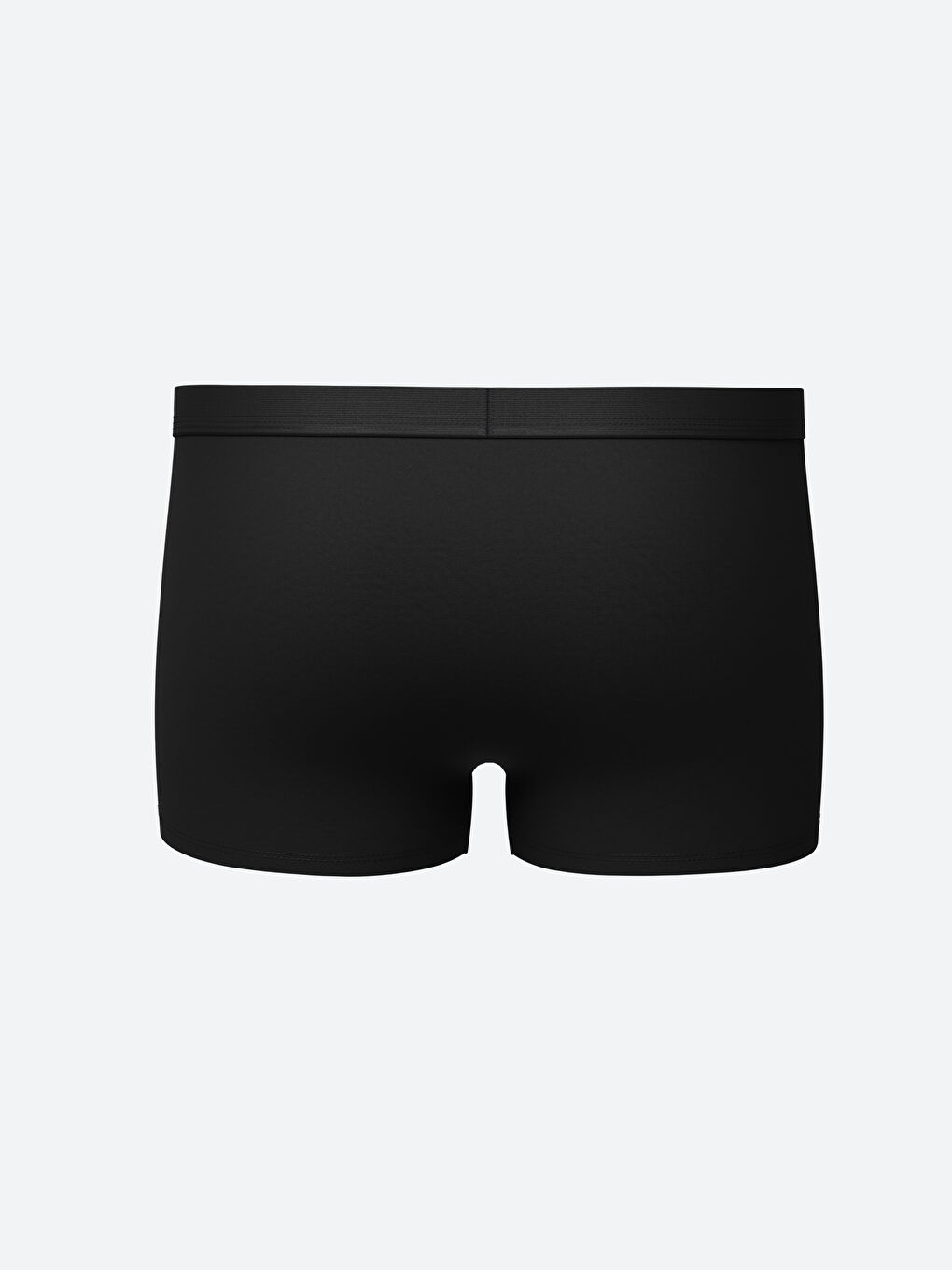 Siyah Standart Kalıp Pamuklu Esnek Erkek Boxer-1