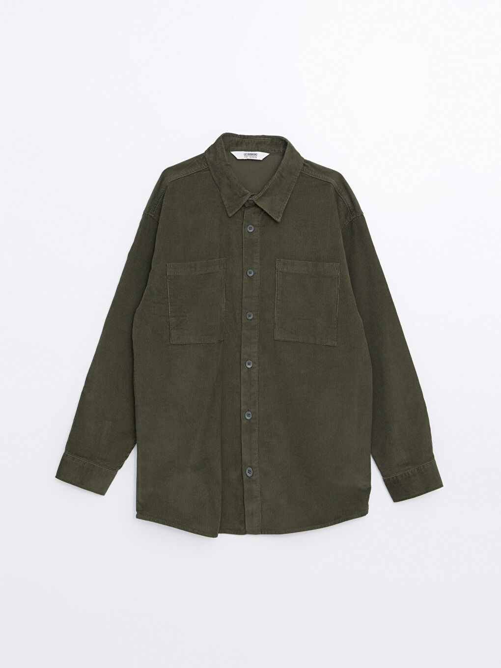 LCW Kids Loose Fit Velvet Boys' Shirt -W46759Z4-KDX