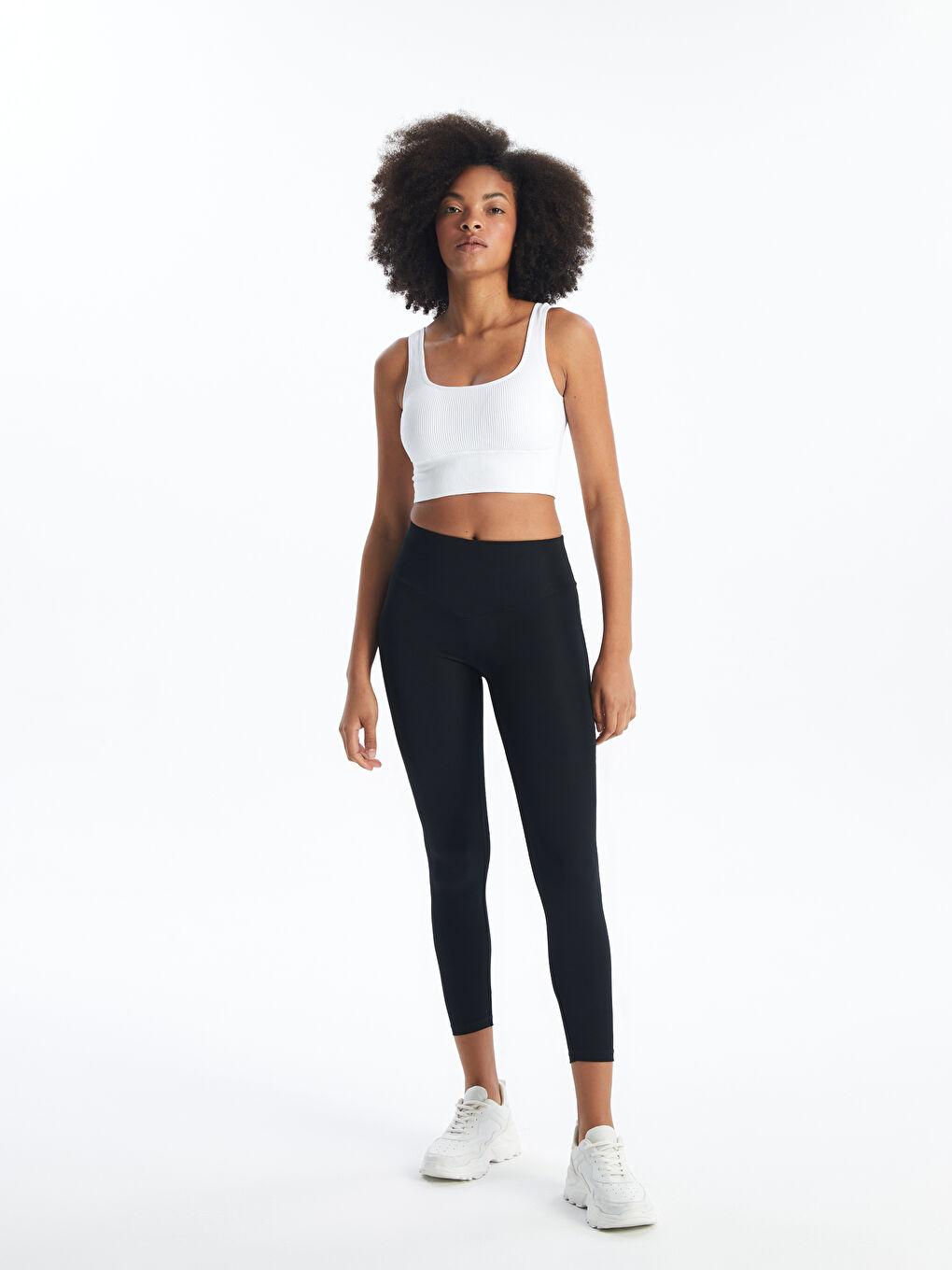 ქალებისთვის ელასტიური წელი უბრალო სპორტული გამაშები