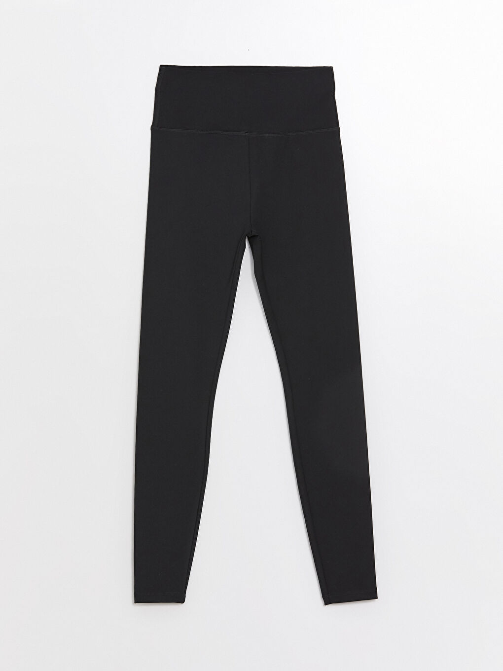 Women's Elasticated Waist Plain Sports Leggings-4