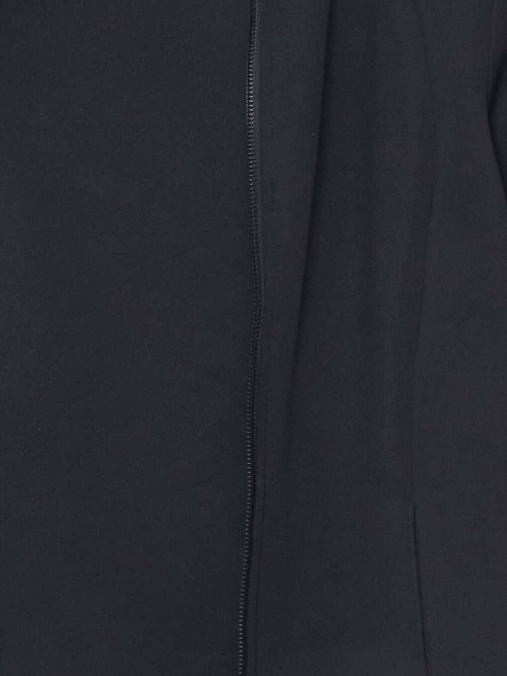 Funnel Neck Plain Long Sleeve Women's Zip-Up Sweatshirt-5