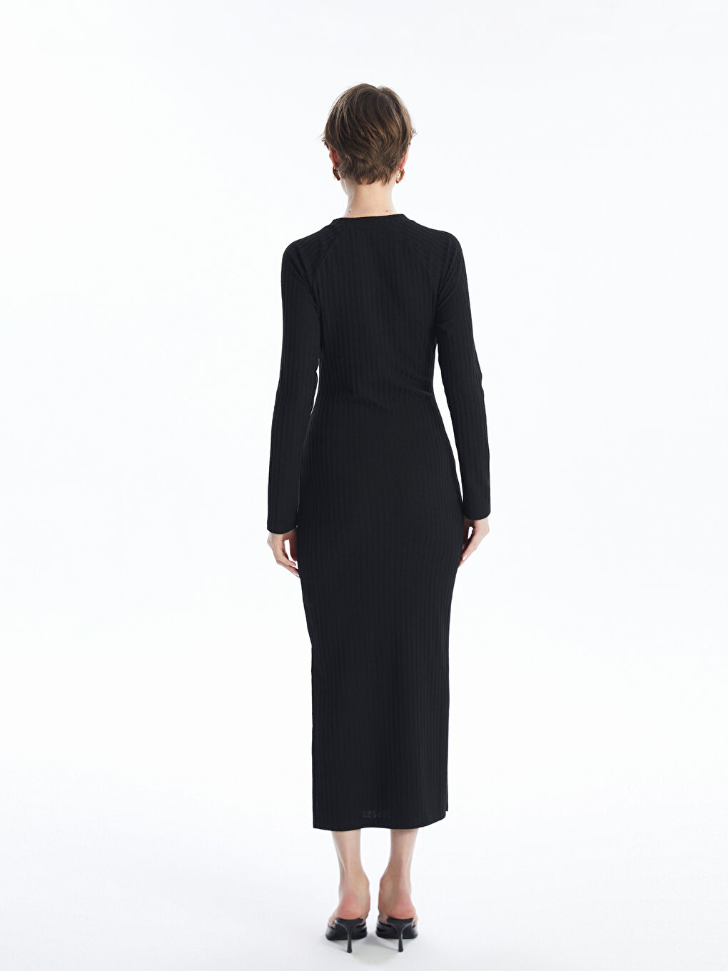 LCW Vision Crew Neck Women's Knitwear Dress -W46816Z8-CVL
