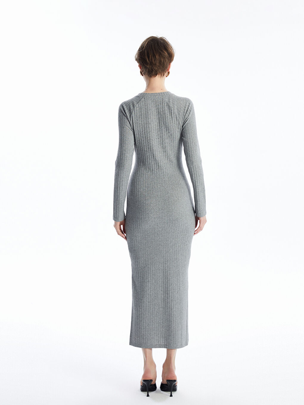LCW Vision Crew Neck Women's Knitwear Dress -W46816Z8-JMD
