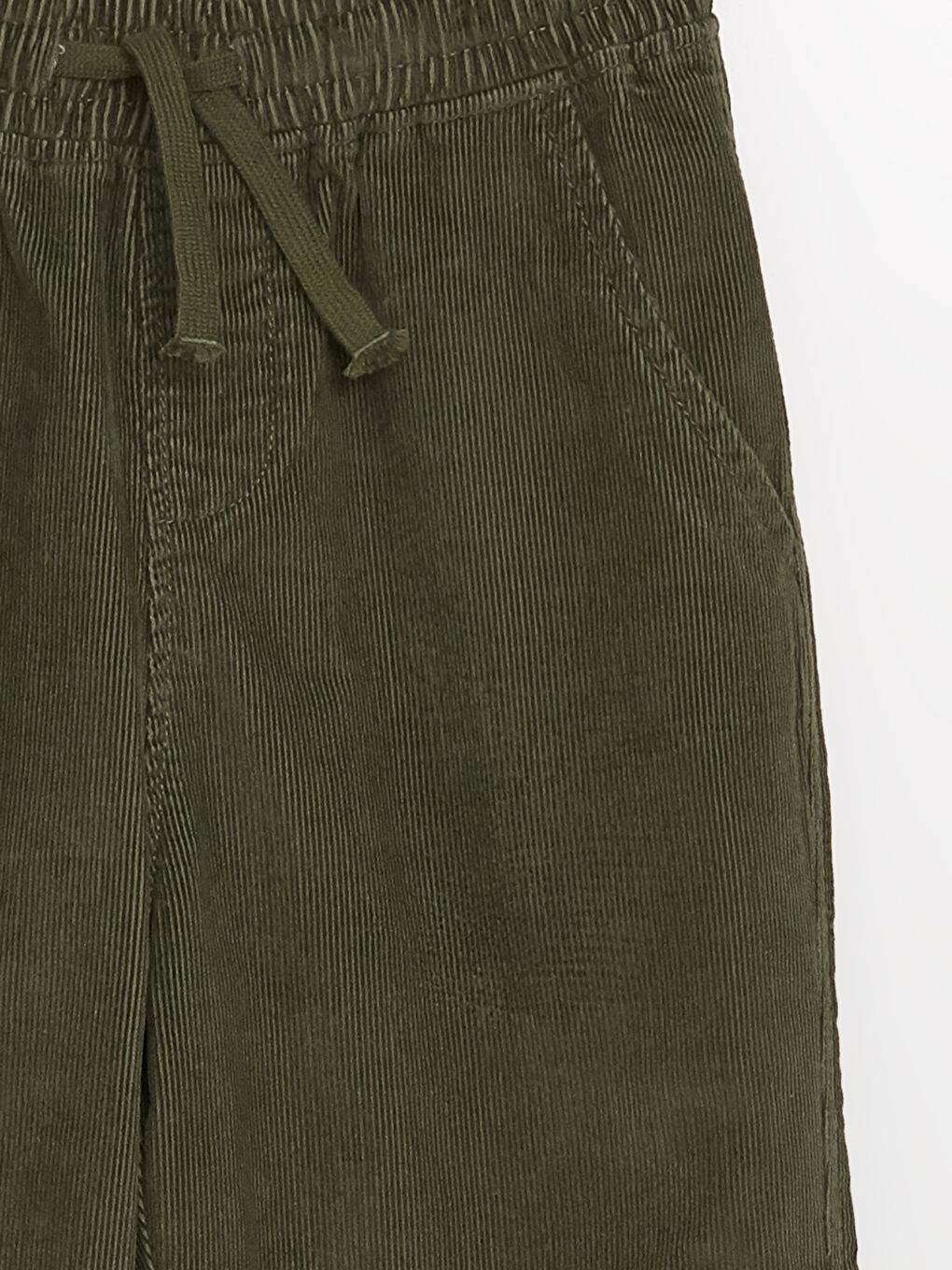 LCW Kids Elasticated Waist Velvet Boys' Trousers -W46821Z4-KDX