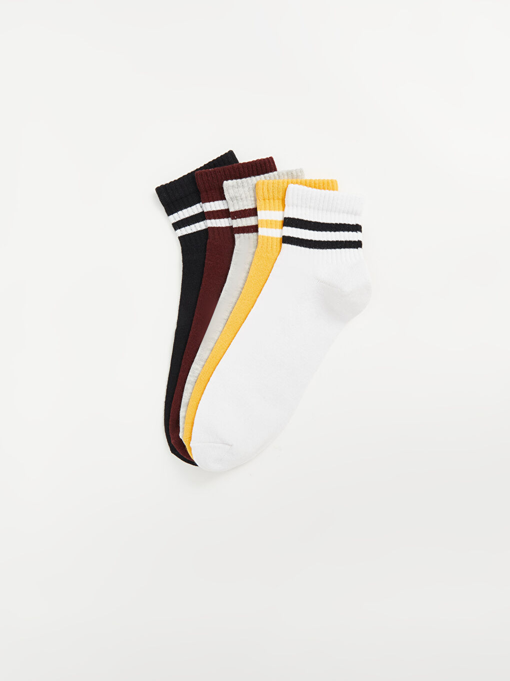 Striped Women's Ankle Socks 5 Pack