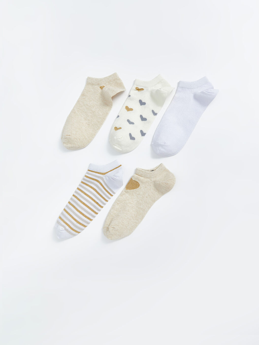 Patterned Women's Trainer Socks 5 Pack-1