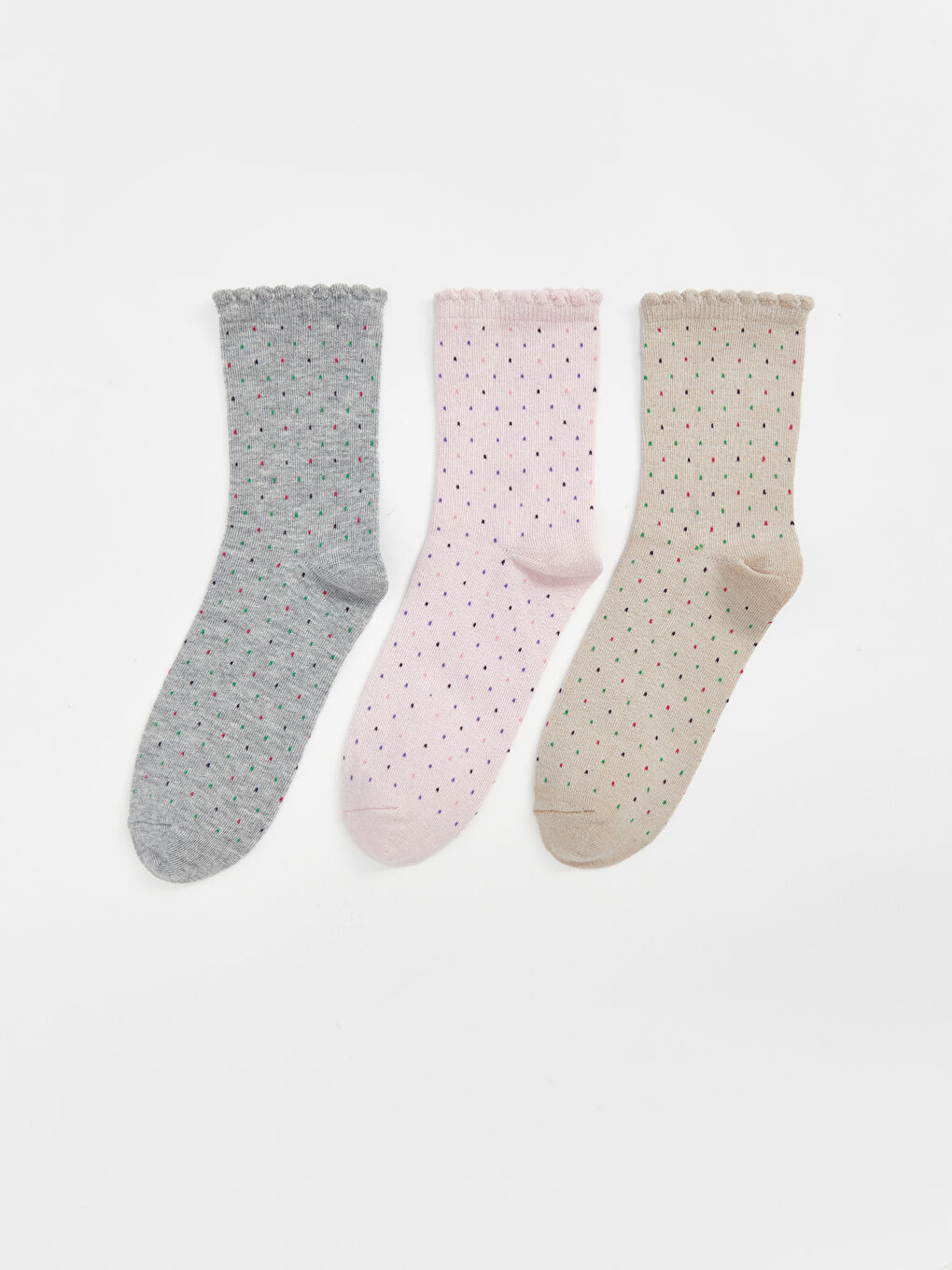 Patterned Women's Ankle Socks 3-pack
