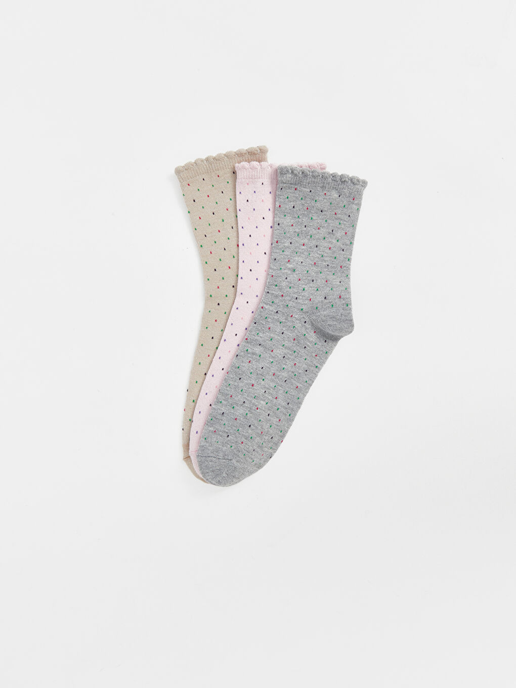 Patterned Women's Ankle Socks 3-pack-1
