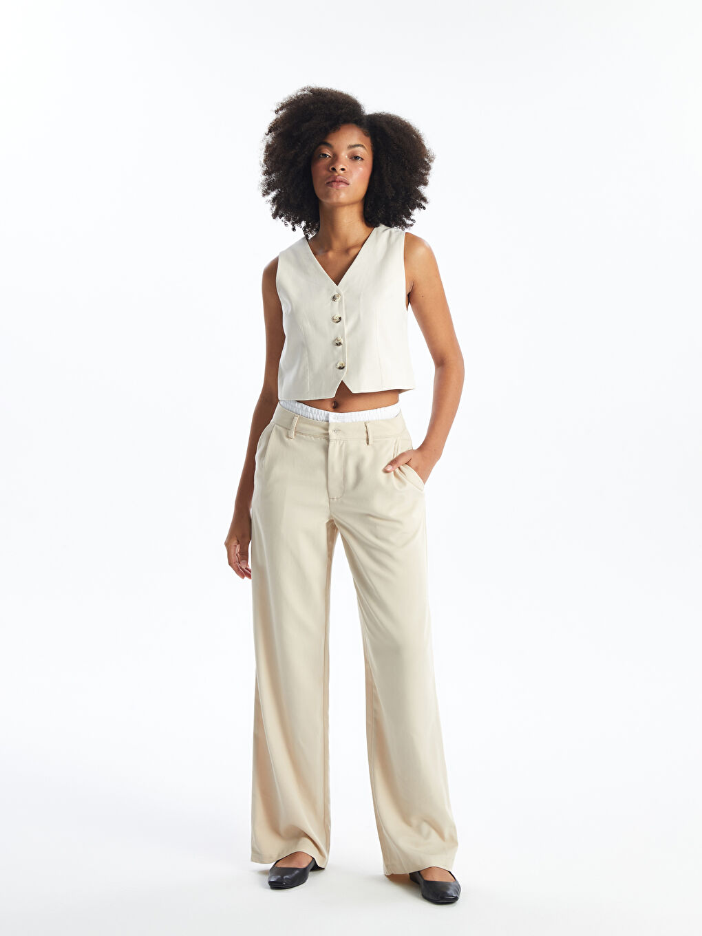 XSIDE Loose Fit Women's Trousers -W46876Z8-YF7