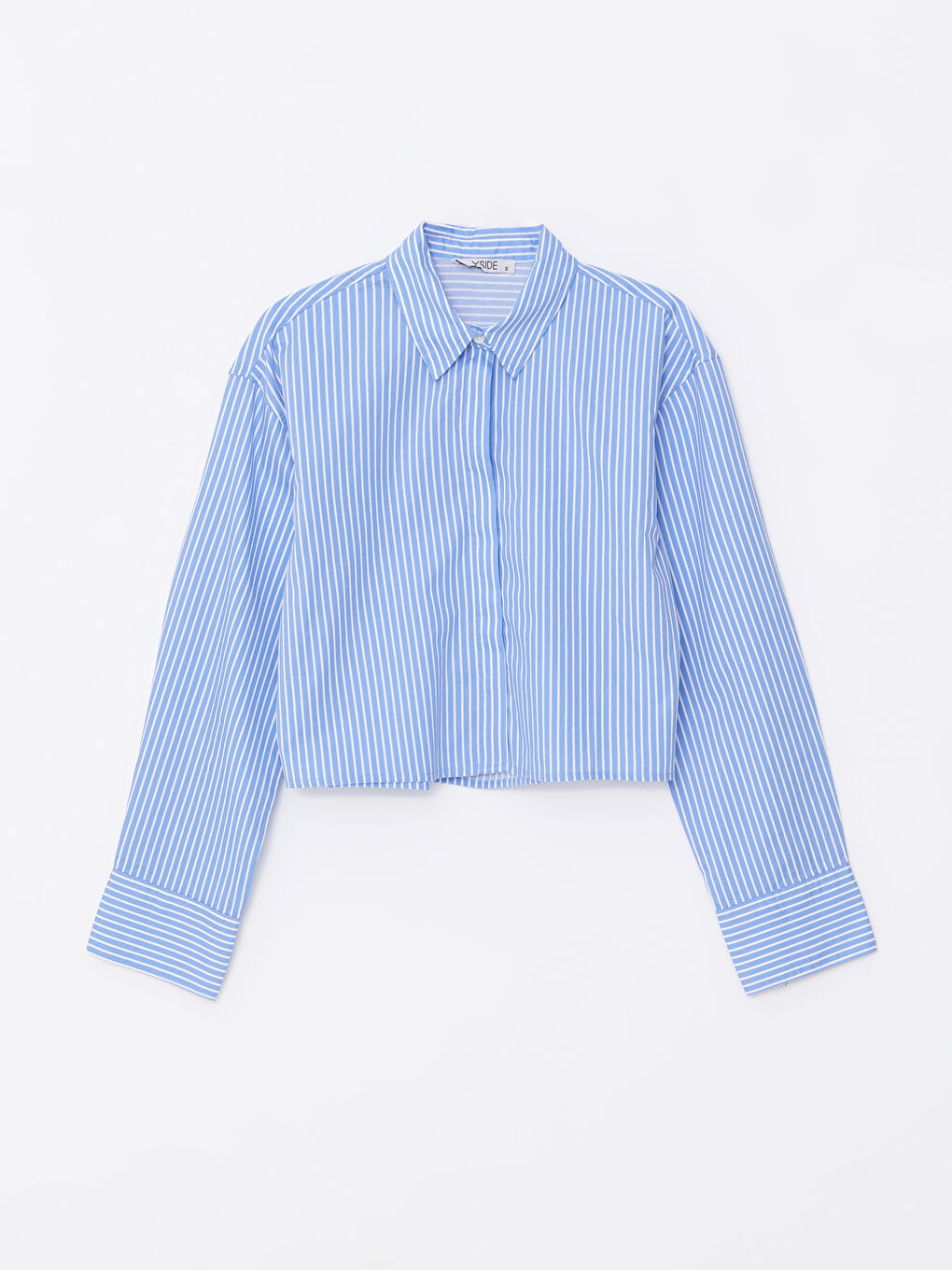XSIDE Prugasta prevelika poplin ženska košulja -W46880Z8-LEN