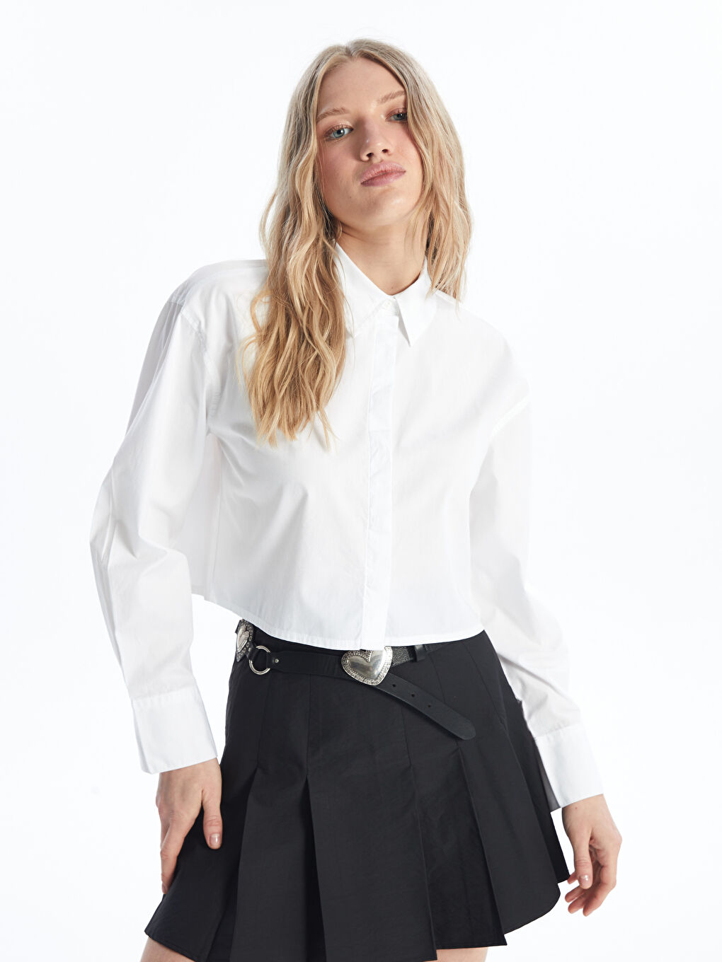 XSIDE Oversize Popeline-Hemd für Damen -W46880Z8-Q6K