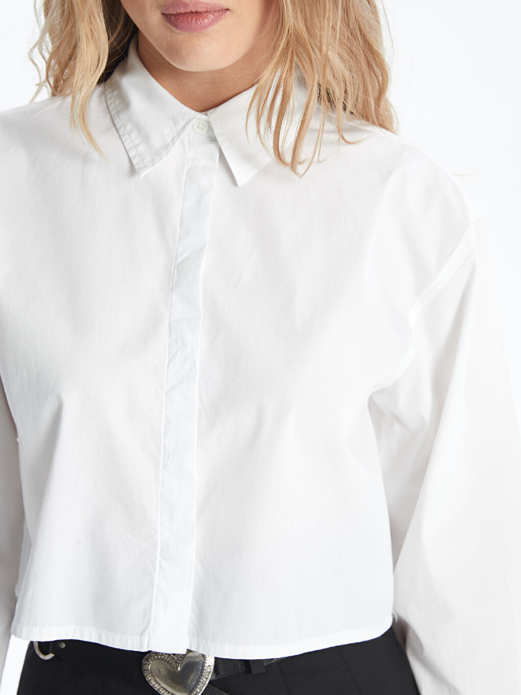 XSIDE Oversize Popeline-Hemd für Damen -W46880Z8-Q6K