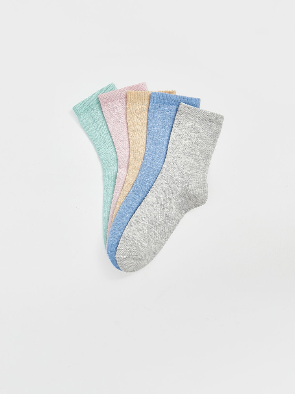 جوارب للكاحل سادة للسيدات عبوة من 5 قطع-1