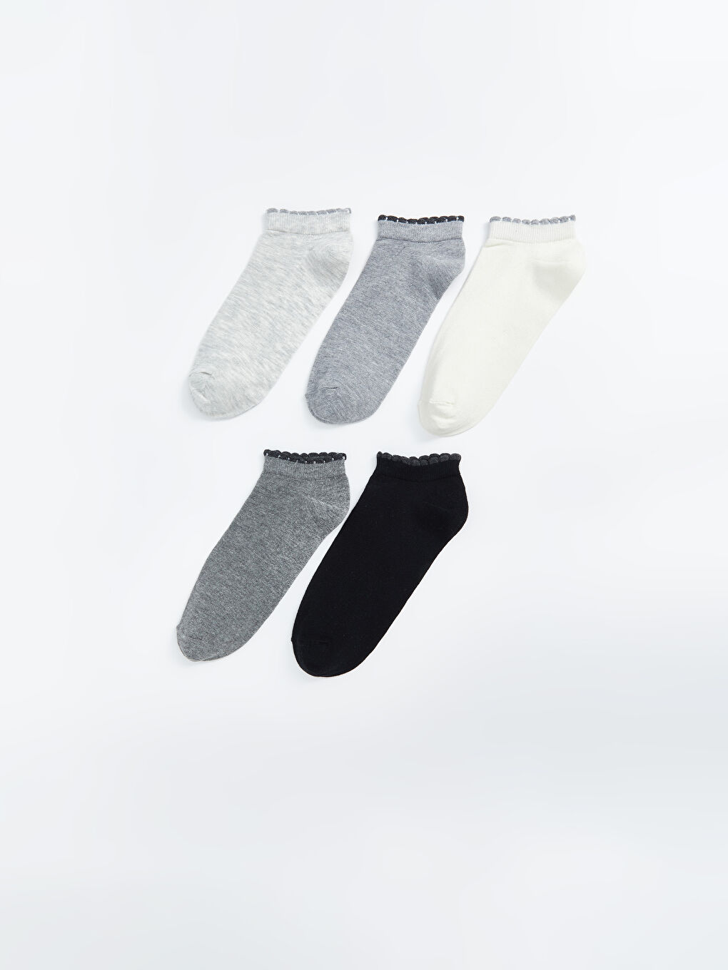 جوارب رياضية سادة للسيدات - ٥ قطع-1