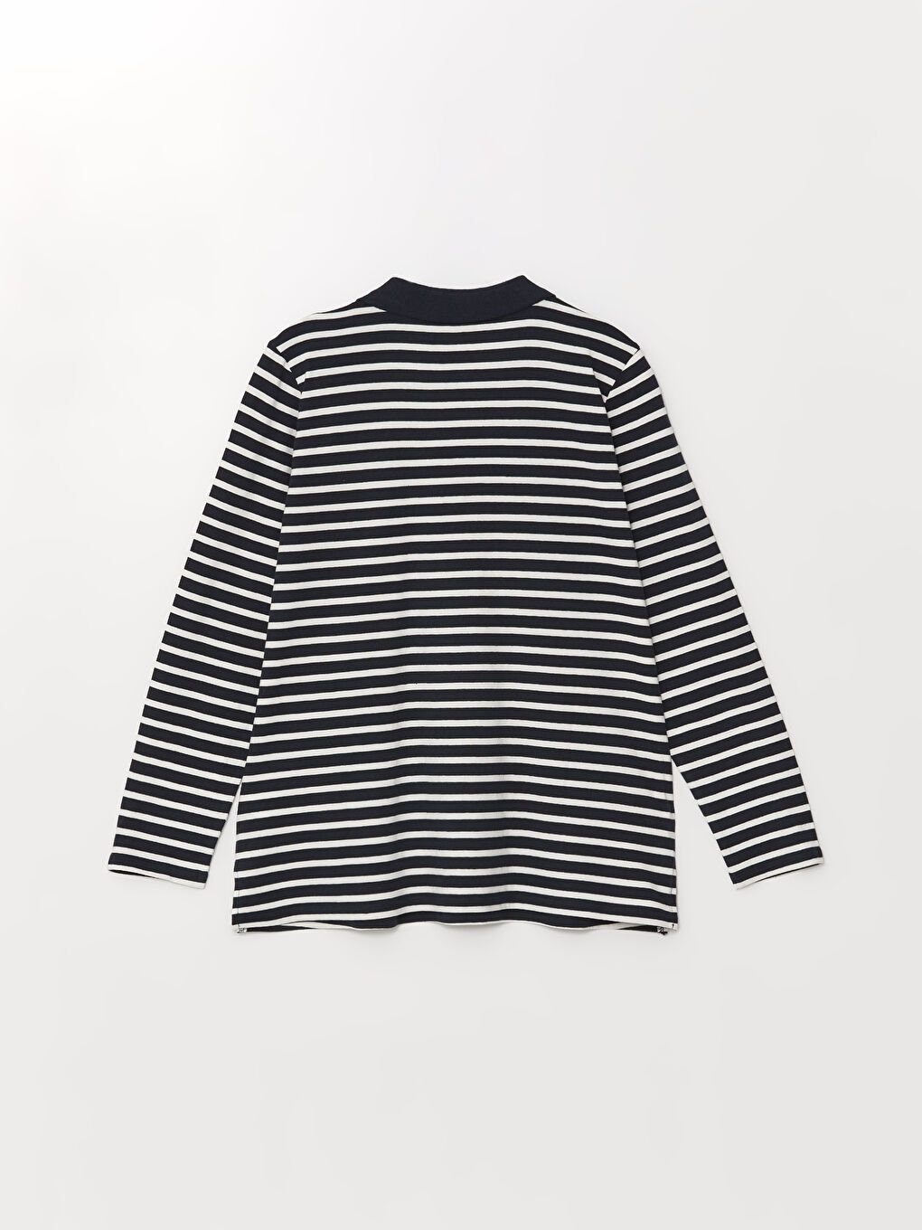 LCW Grace Polo Neck Striped Long Sleeve Women's T-Shirt -W46903Z8-LGS