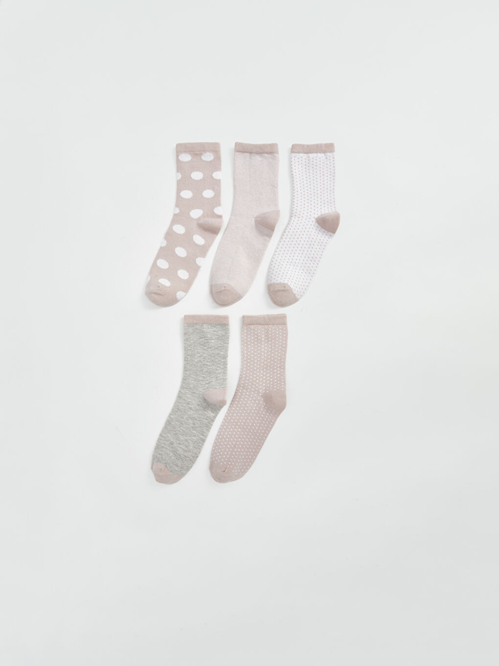 Patterned Women's Ankle Socks 5 Pack