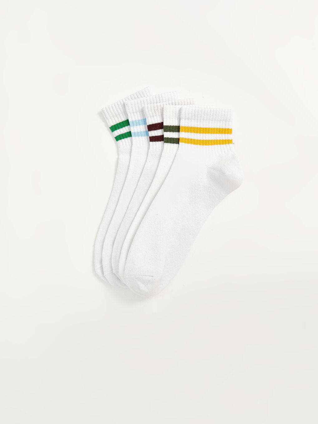 Striped Women's Ankle Socks 5 Pack