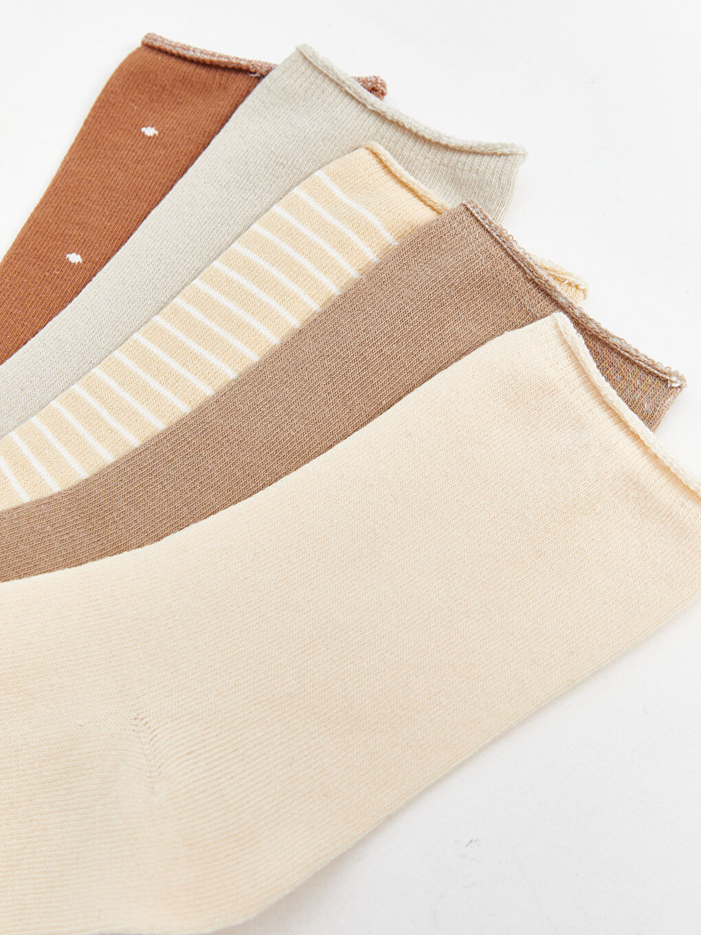 جوارب للكاحل منقوشة للسيدات عبوة من 5 قطع-2