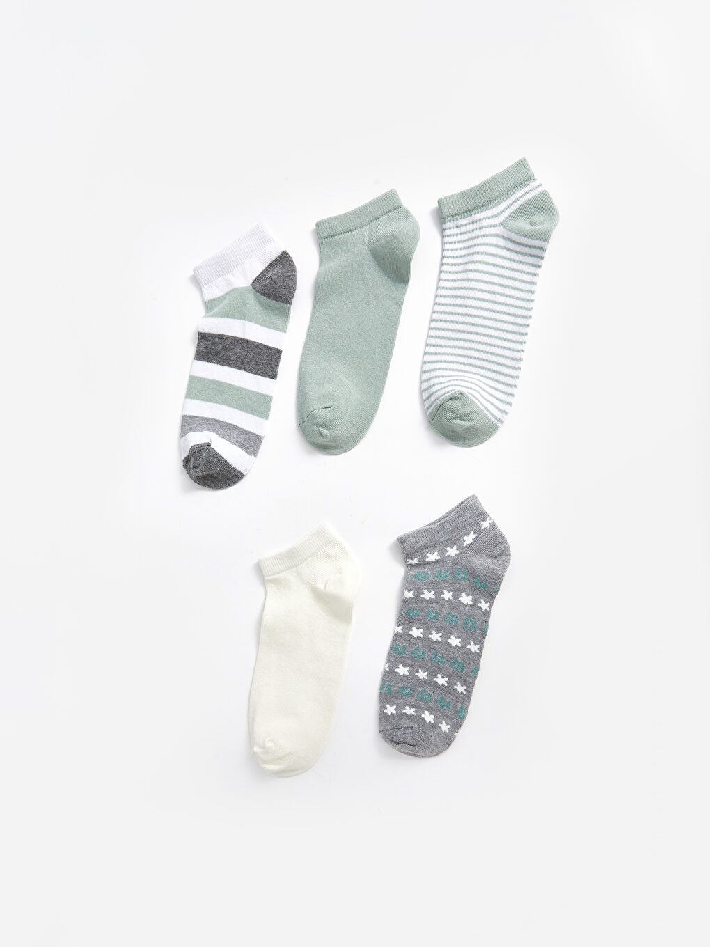 جوارب رياضية منقوشة للسيدات - ٥ قطع