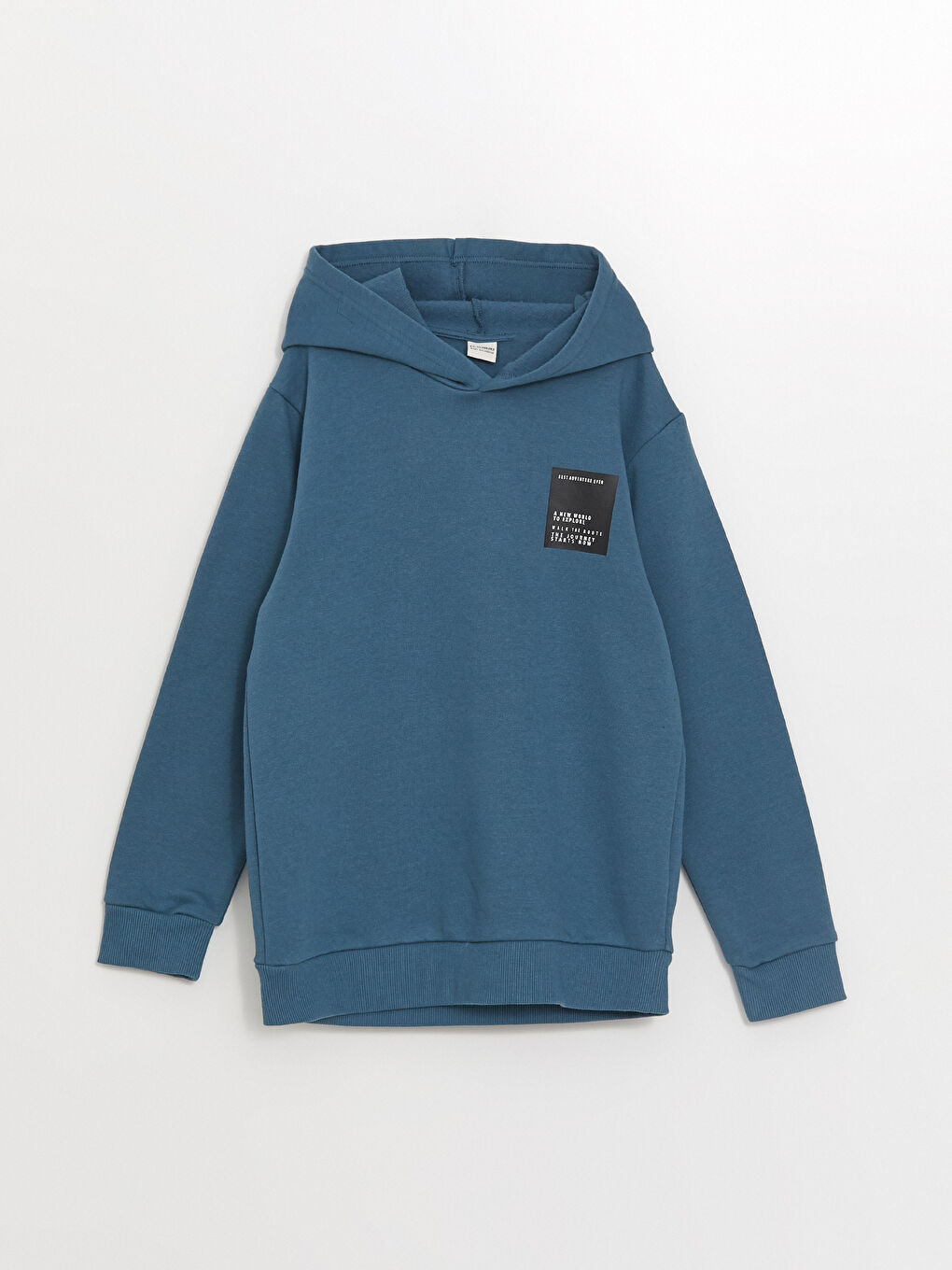 LCW Kids Petrol Kapüşonlu Erkek Çocuk Sweatshirt