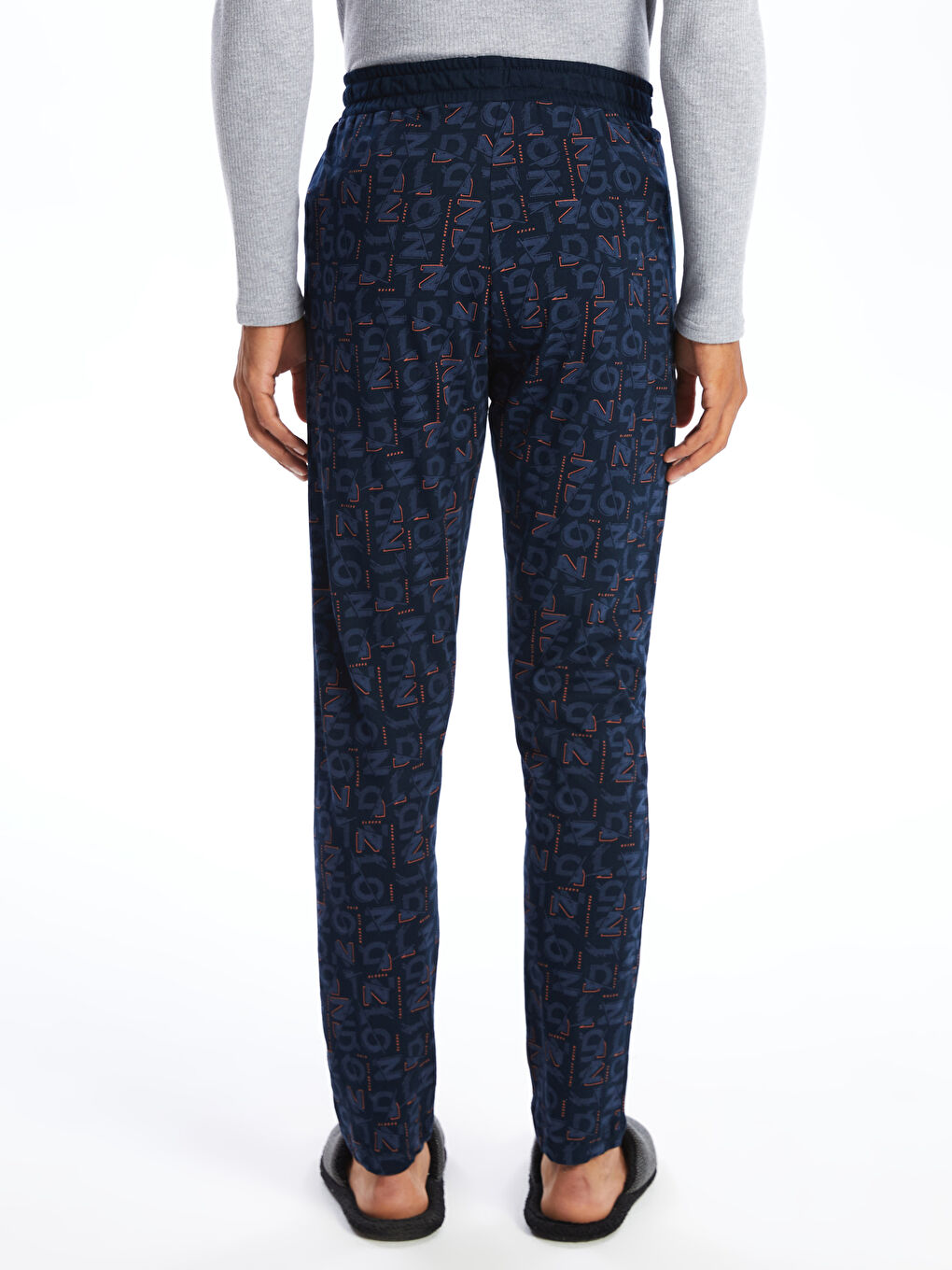 Lacivert Slim Fit Erkek Pijama Altı-3