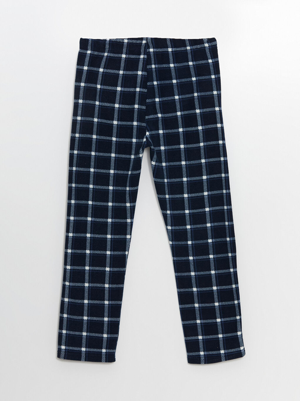 LC WAIKIKI Lacivert Standart Kalıp Ekose Erkek Polar Pijama Takımı - 8