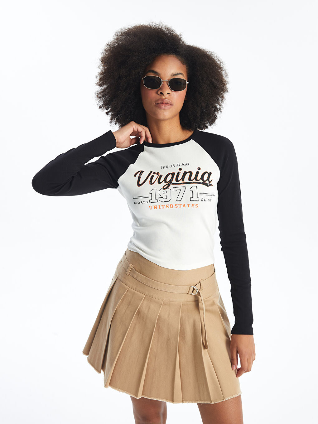 XSIDE Crew Neck Printed Long Sleeve Women's Body -W47104Z8-R9J