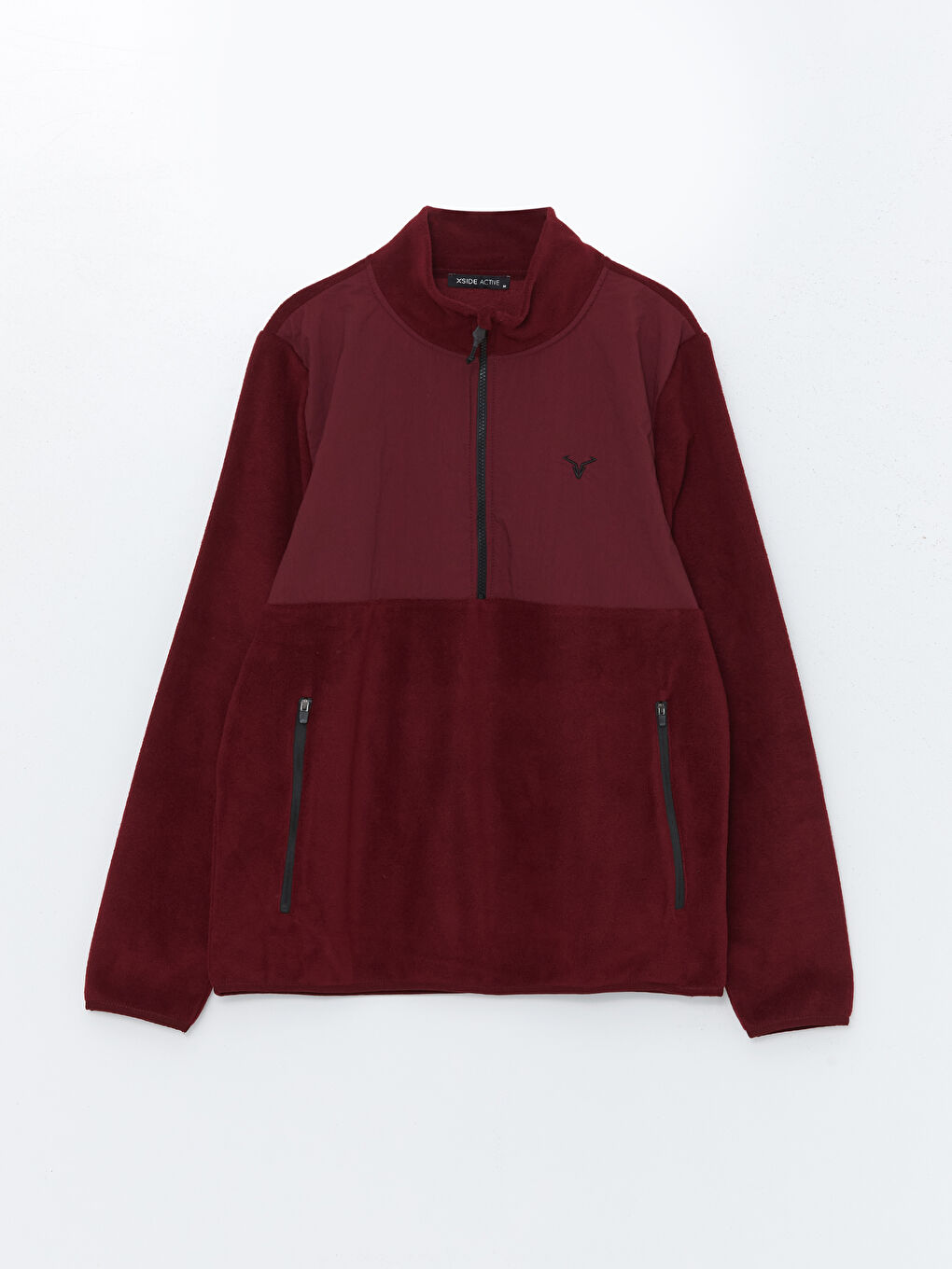 XSIDE ACTIVE Bordo Dik Yaka Uzun Kollu Polar Erkek Sweatshirt - 6