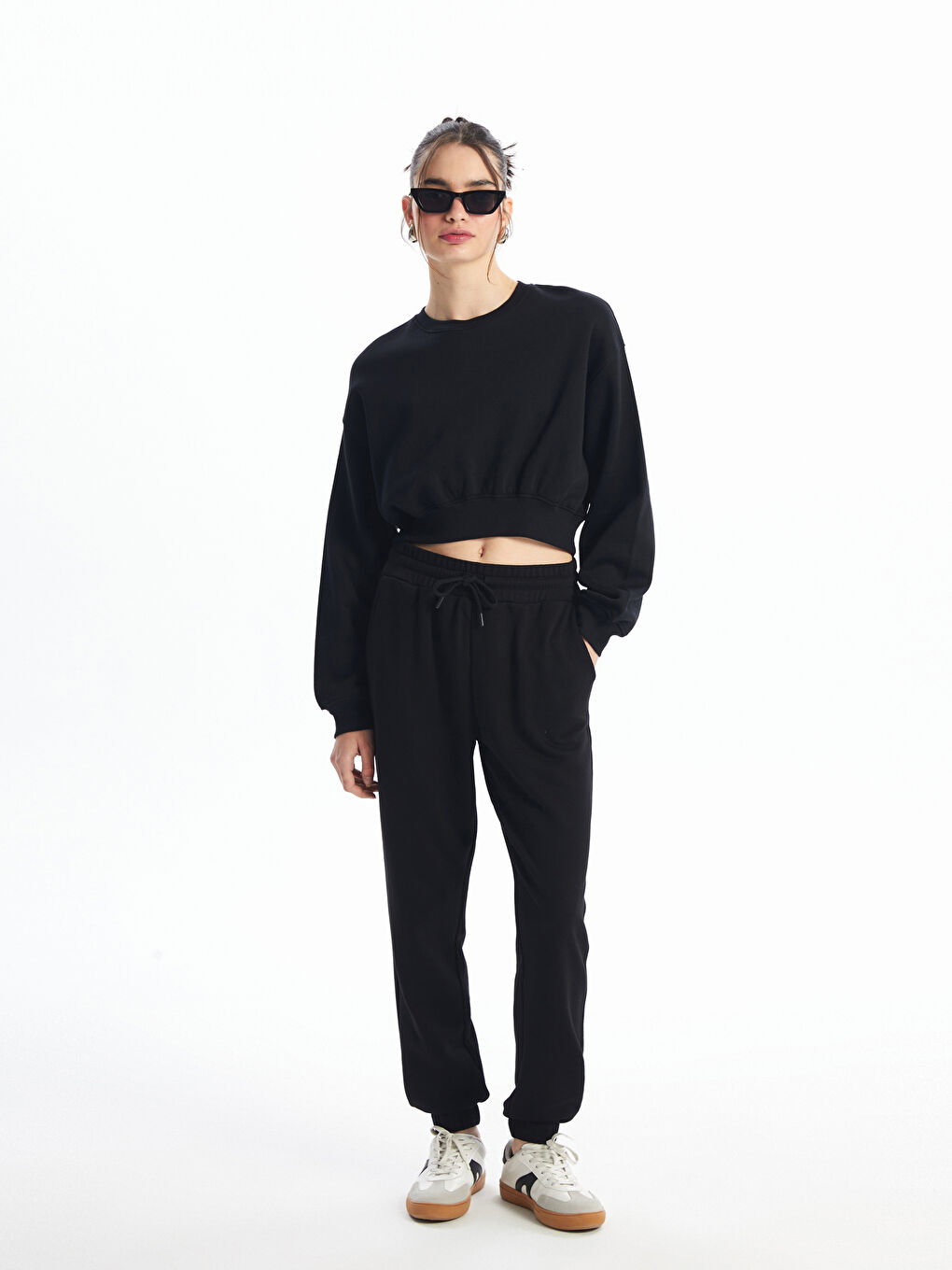 XSIDE Elasticated Waist Women's Jogger Sweatpants -W47134Z8-CVL