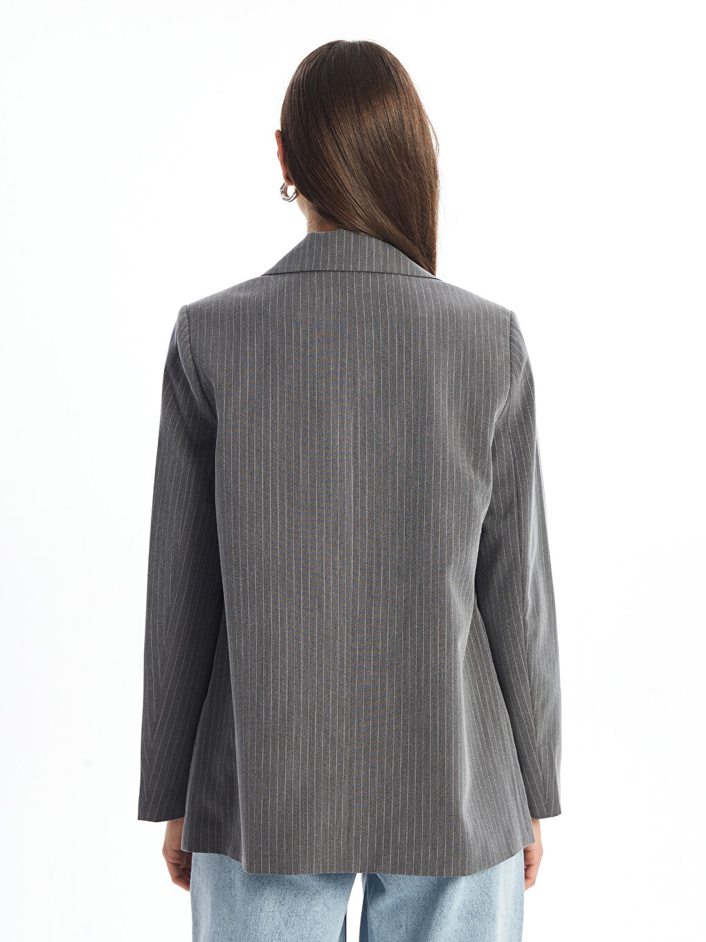 Striped Women's Blazer Jacket-3