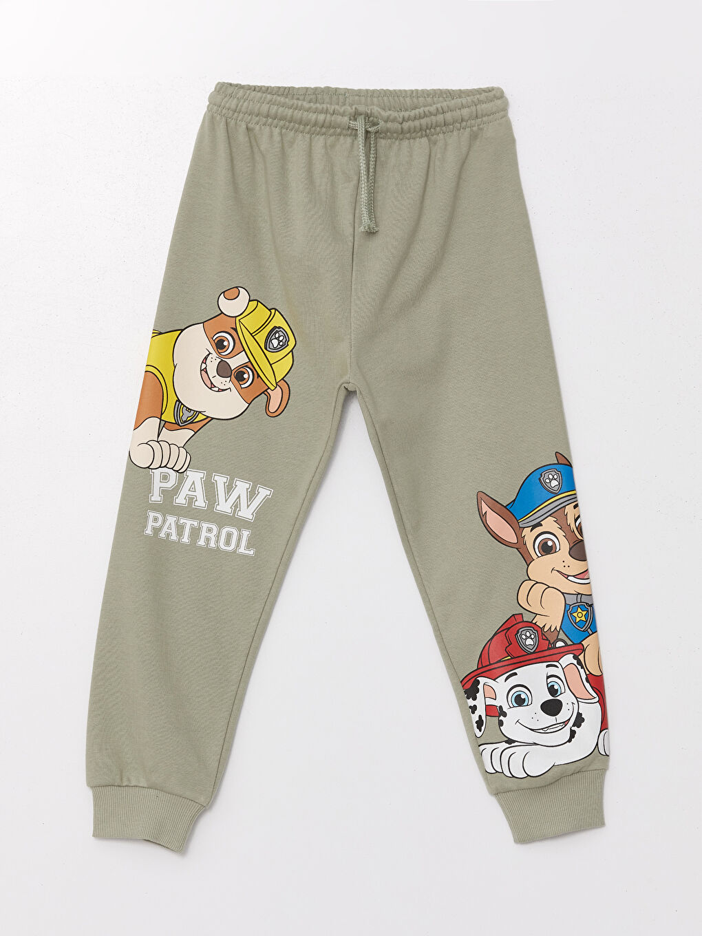 LCW Kids Mat Yeşil Beli Lastikli Paw Patrol Baskılı Erkek Çocuk  Jogger Eşofman Altı