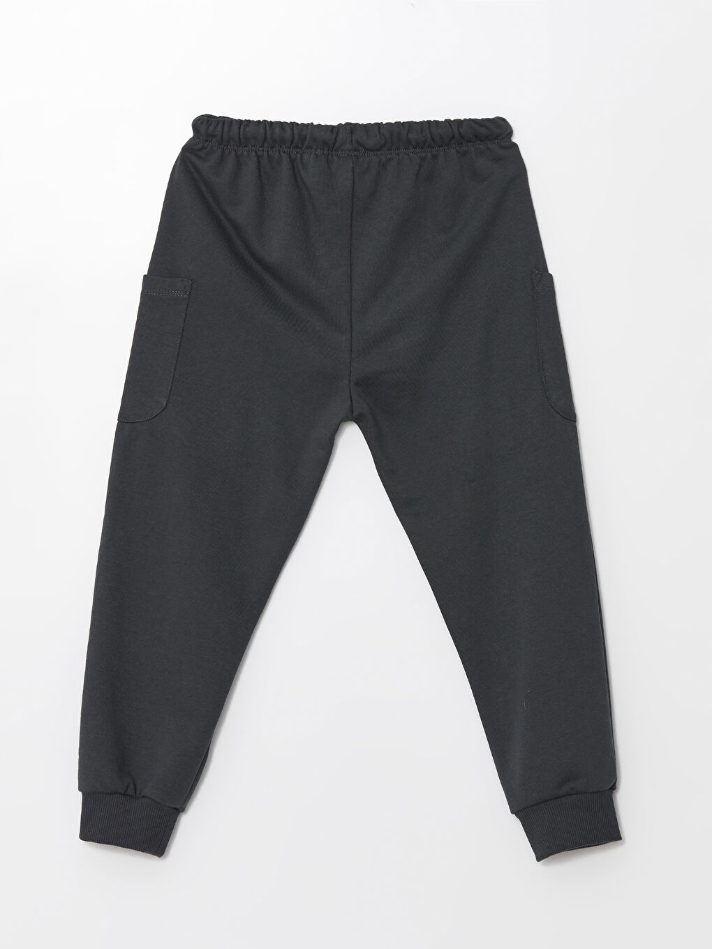 Antrasit Beli Lastikli Erkek Çocuk Kargo Eşofman Altı-1