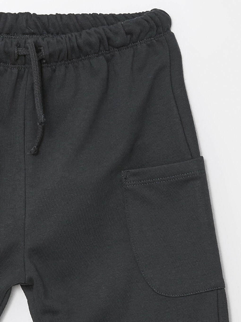 Antrasit Beli Lastikli Erkek Çocuk Kargo Eşofman Altı-2