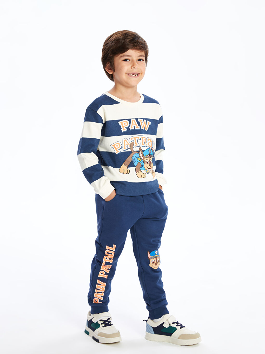 LCW Kids بنطلون رياضي مطبوع سميك بخصر مرن للأولاد من باو باترول -W47327Z1-HSD