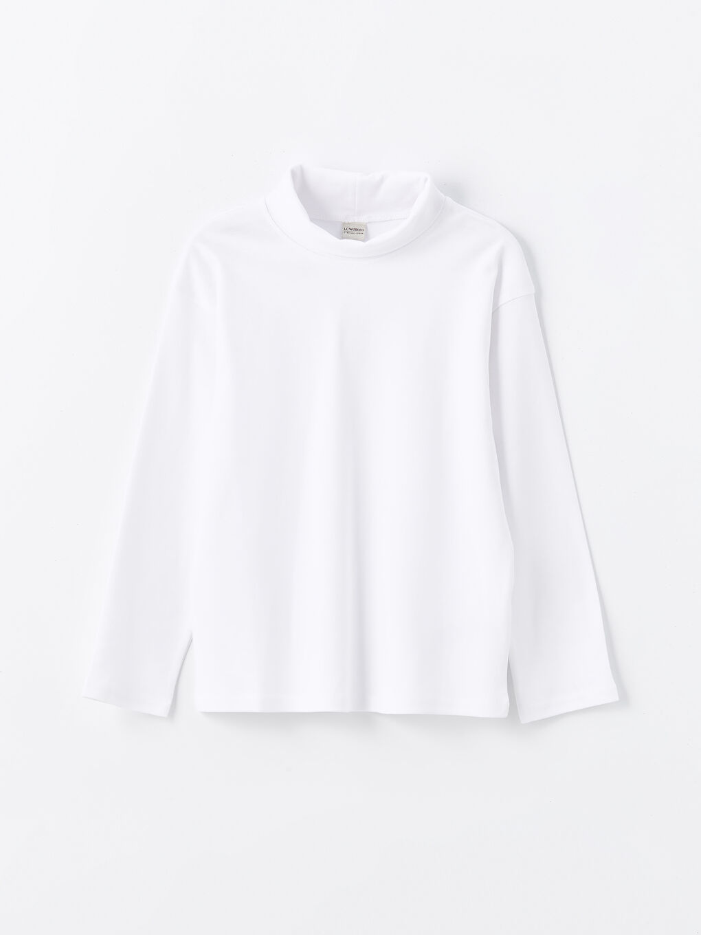 Turtleneck Basic Long Sleeve Boys' T-Shirt