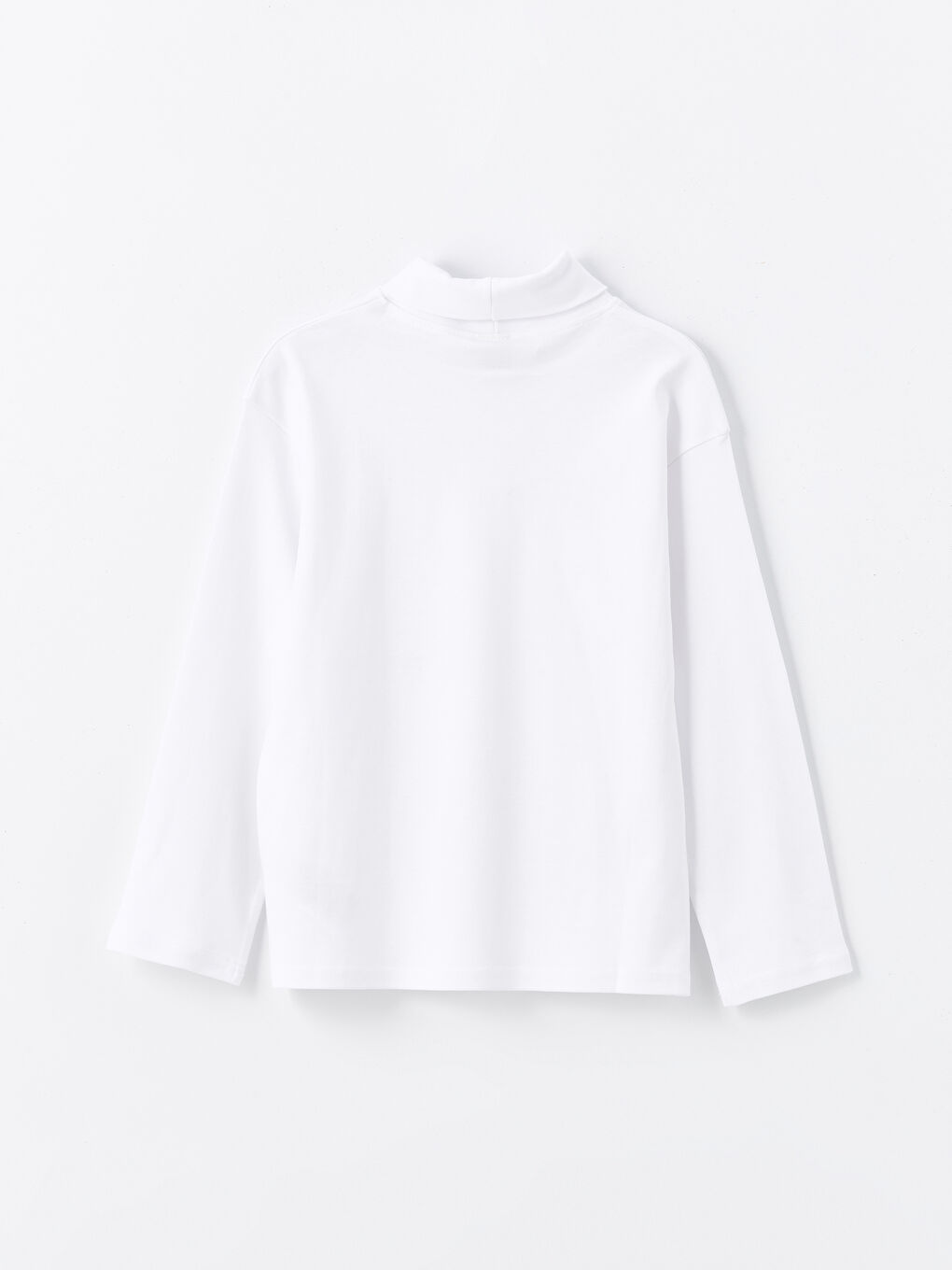 Turtleneck Basic Long Sleeve Boys' T-Shirt-1