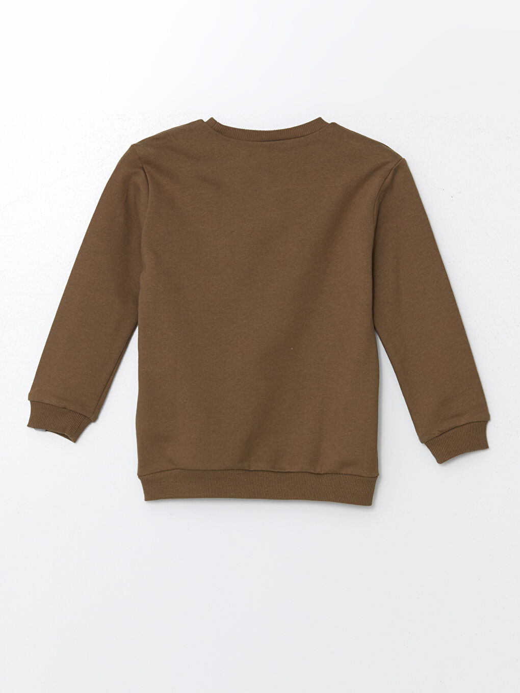 LCW Kids Kahverengi Bisiklet Yaka Erkek Çocuk Sweatshirt - 1