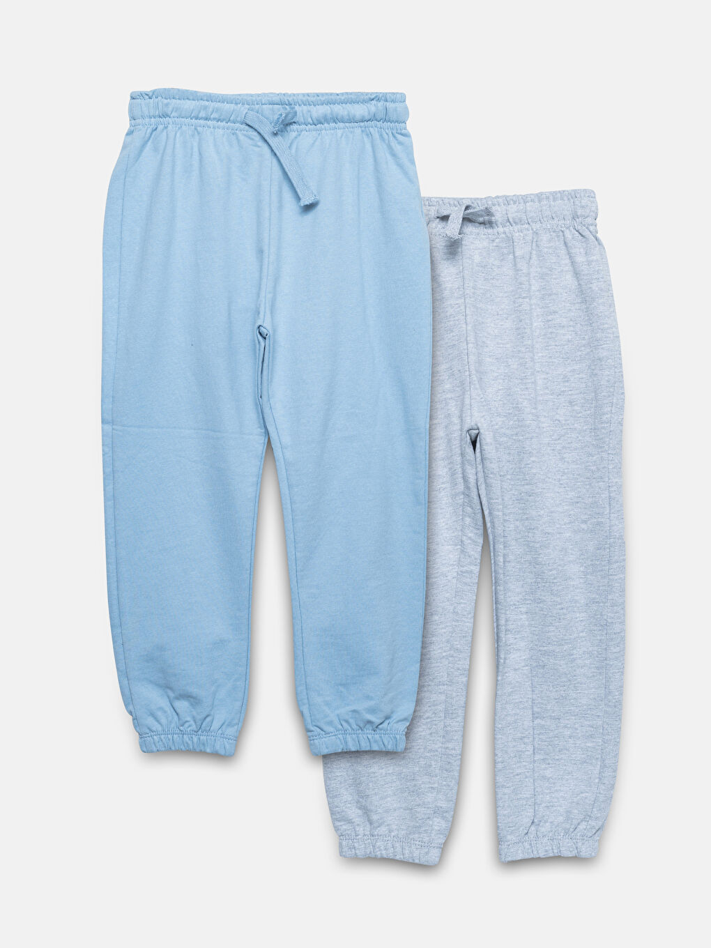 LCW Kids Elasticated Waist Thick Baby Boys' Jogger Sweatpants 2 Pack -W47382Z1-GHY