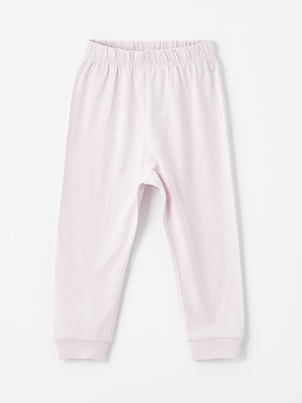 Lila Beli Lastikli Kız Bebek Pijama Alt