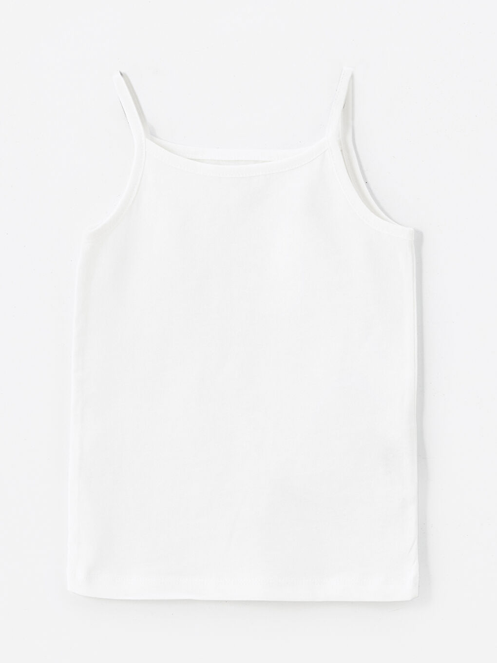 Ekru Kare Yaka Kız Bebek Atlet