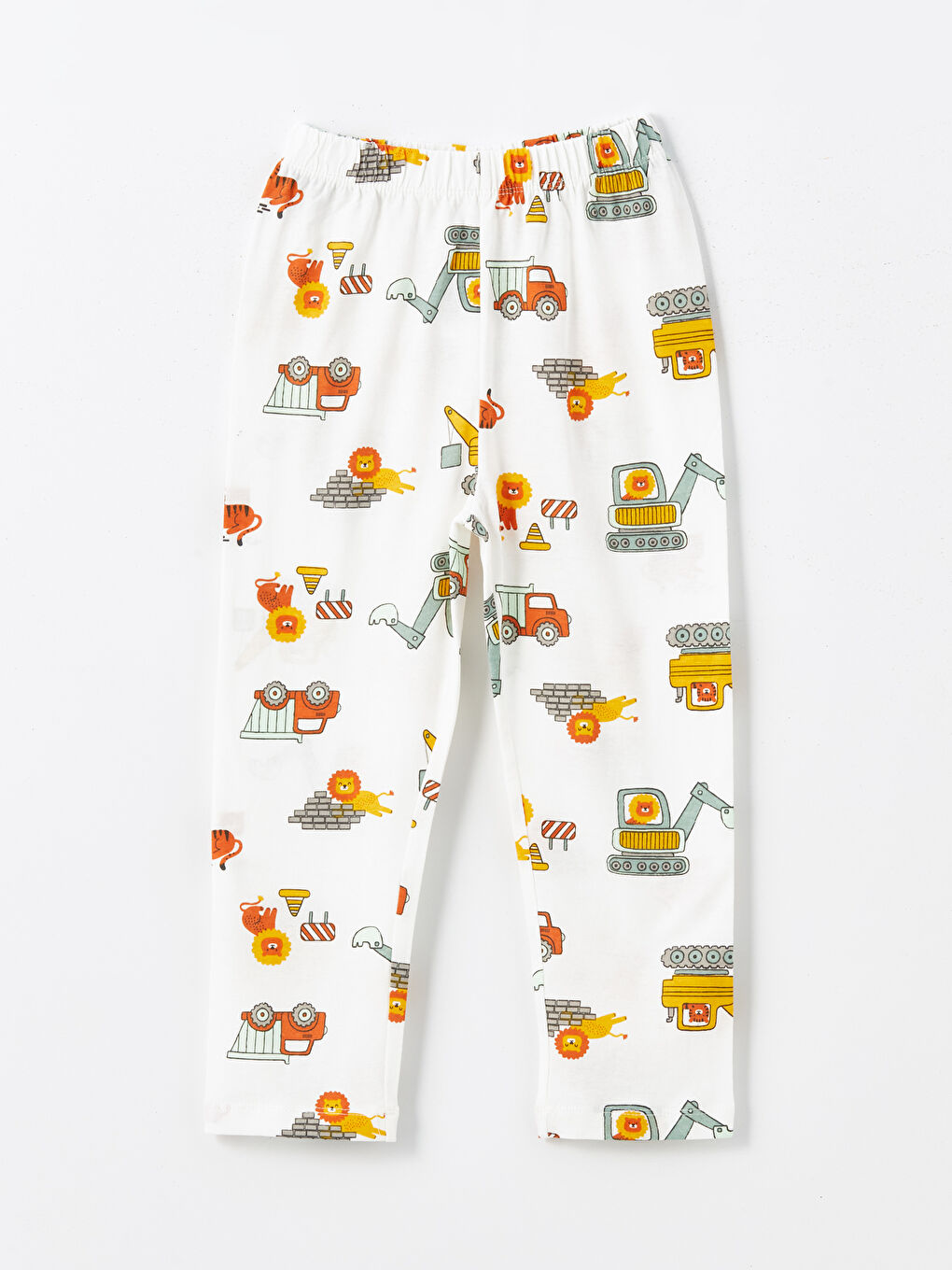 Ekru Beli Lastikli Erkek Bebek Jogger Eşofman Alt